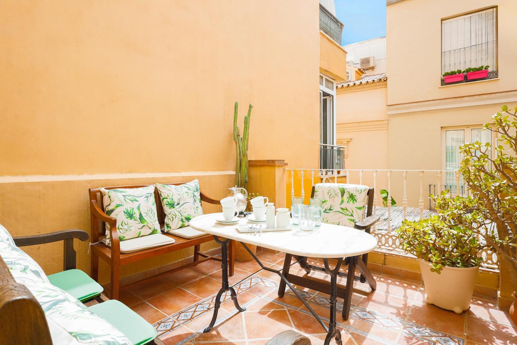 C92 - Rustic Two Bedrooms Apartment With Terrace Málaga Extérieur photo